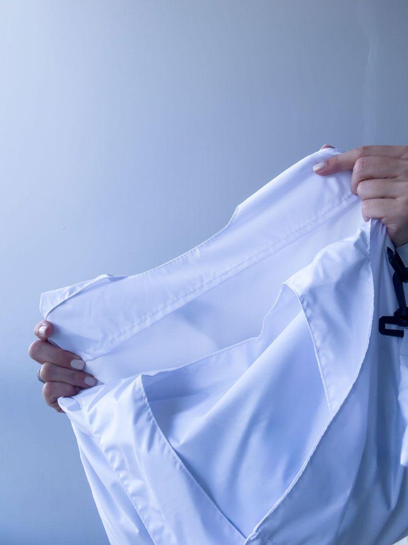 Легка складна шопер-сумка з нейлону з карабіном і чохлом – багаторазова сумка для покупок без друку розмір: 40см × 55см