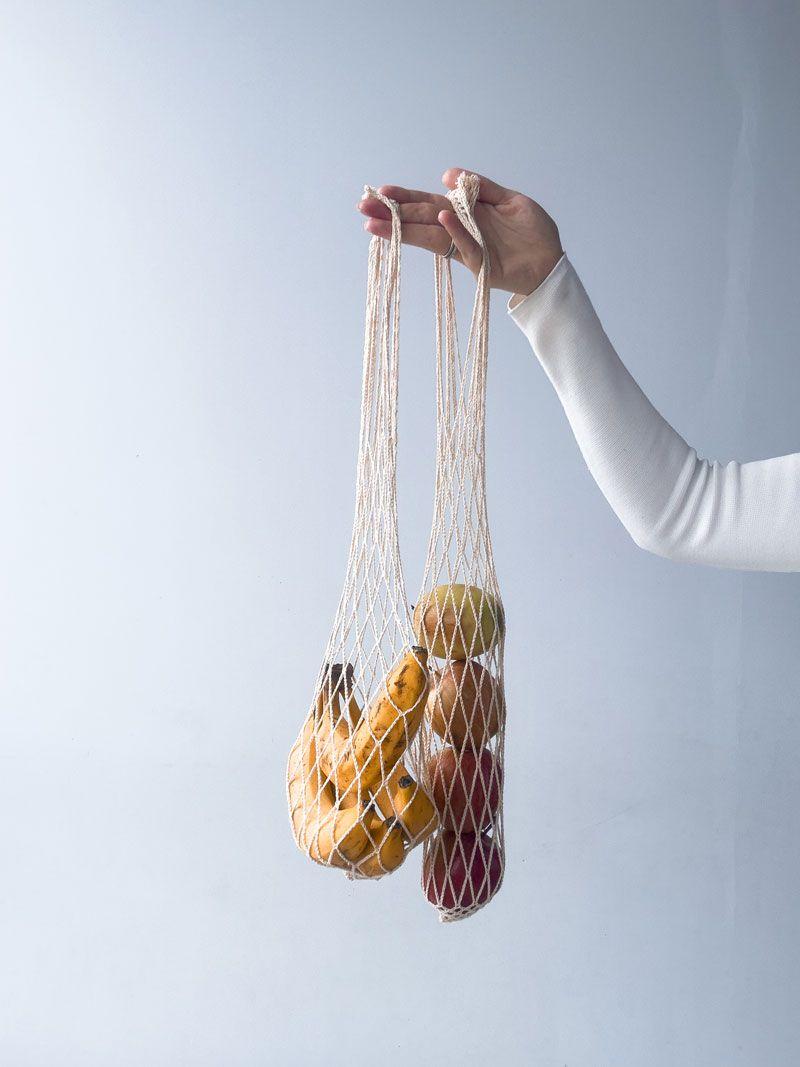 Авоська-сумка з міцного синтетичного шнура – легка сітка для покупок і зберігання (у різних кольорах) об'єм 10 літрів