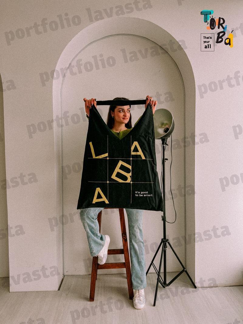 Большая сумка на плечо с цельнокройной ручкой двойной тканевой котонной без печати Размер: 55cм х 70см