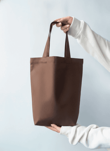 Heavy Cotton Double Bottle Tote Bag