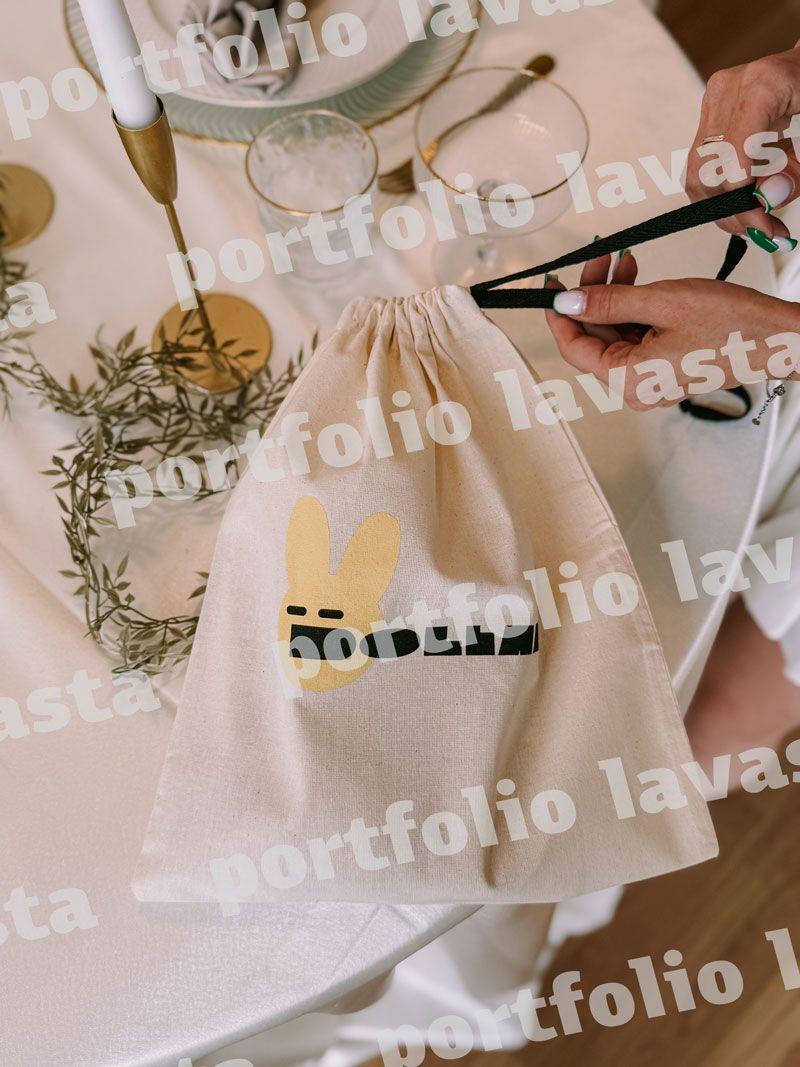 Мешочек из бязи с затягиванием на одну сторону - лёгкий хлопковый мешок для упаковки, хранения и повседневного использования без печати размер: 31см х 36см