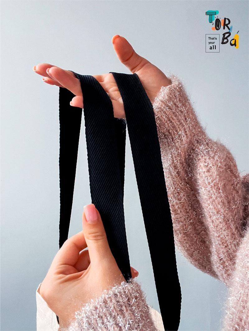 Шопер з бязі "Всім тепла" з друком Чорний