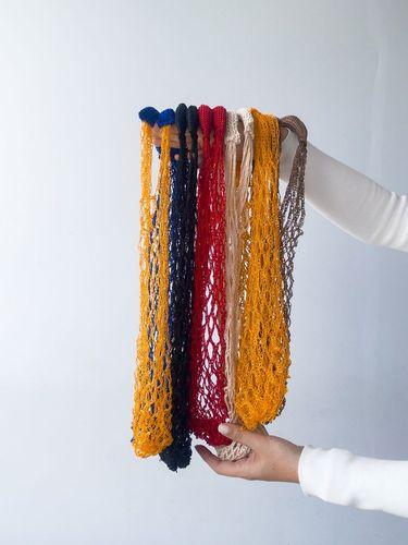 Авоська-сумка з міцного синтетичного шнура – легка сітка для покупок і зберігання (у різних кольорах) об'єм 10 літрів