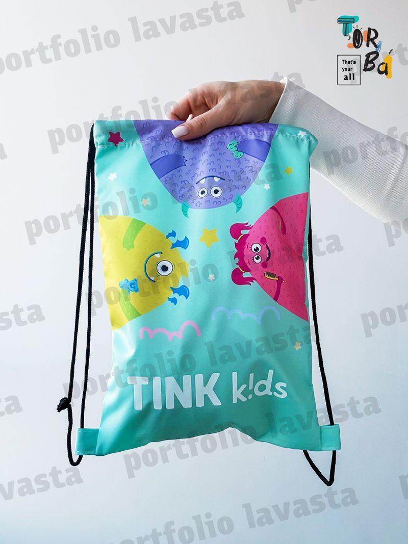 Яскравий рюкзак для змінки з водовідштовхувальної плащівки, без друку, розмір: 25см х 35см