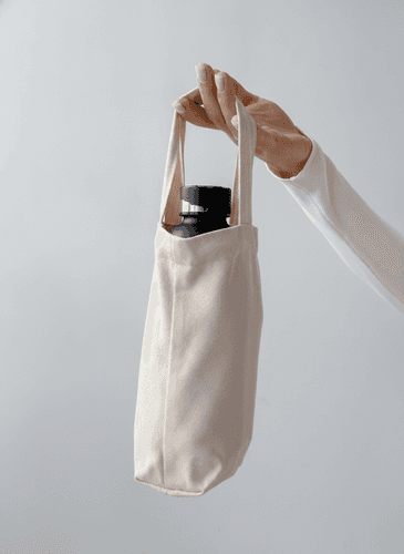 Sturdy Cotton Twill Bottle Bag