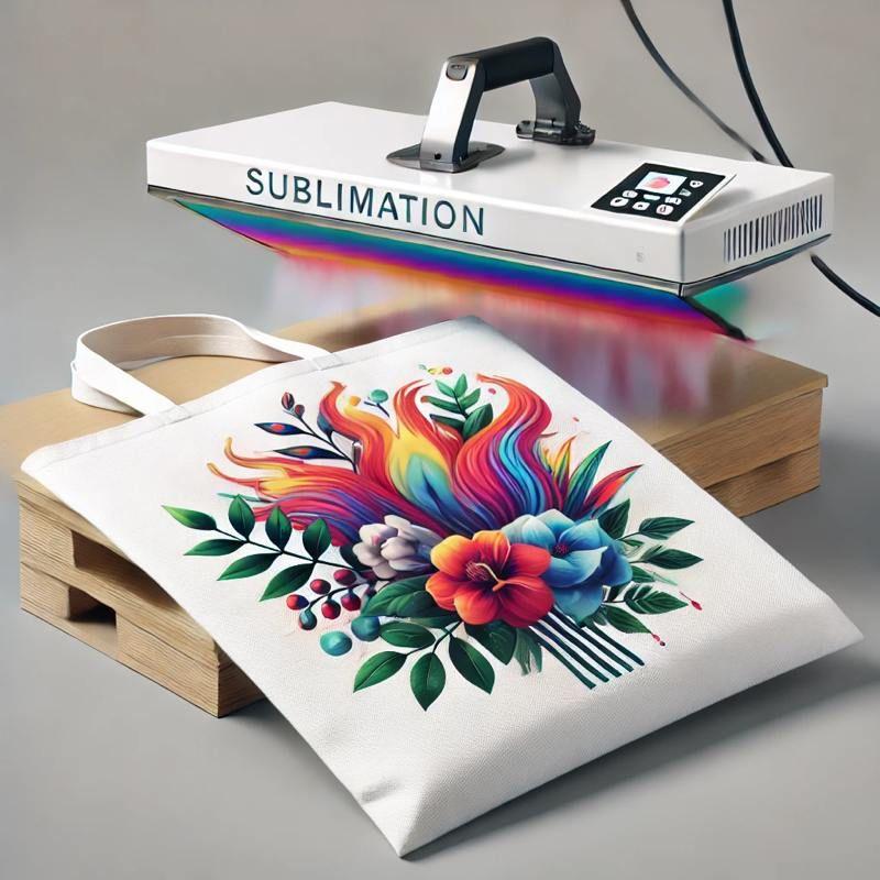 Сублімаційний друк на синтетичній білій тканині, формат A3