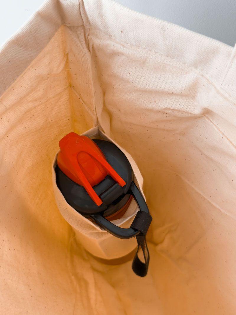 Еко-шопер із двунитки з кільцем — стильна бавовняна сумка для покупок і щоденного використання без друку, розміри: 43см х 35см х 8см