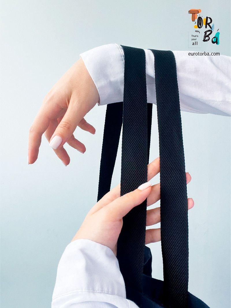 Шопер из бязи черный "Мечтай и действуй" с печатью Размер: 35см х 40см