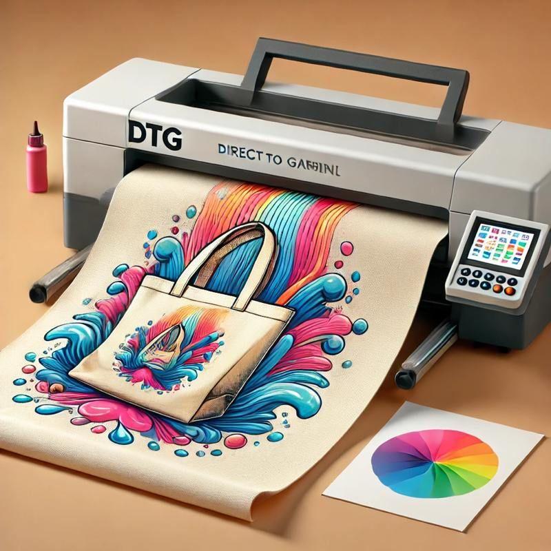 Цифровий прямий друк DTG на світлій тканині, формат A5