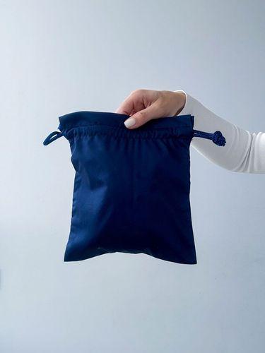 Мешочек из саржи с затягиванием с двух сторон - компактный тканевый мешок из плотного хлопка для хранения, упаковки и подарков без печати размер: 21см х 22см