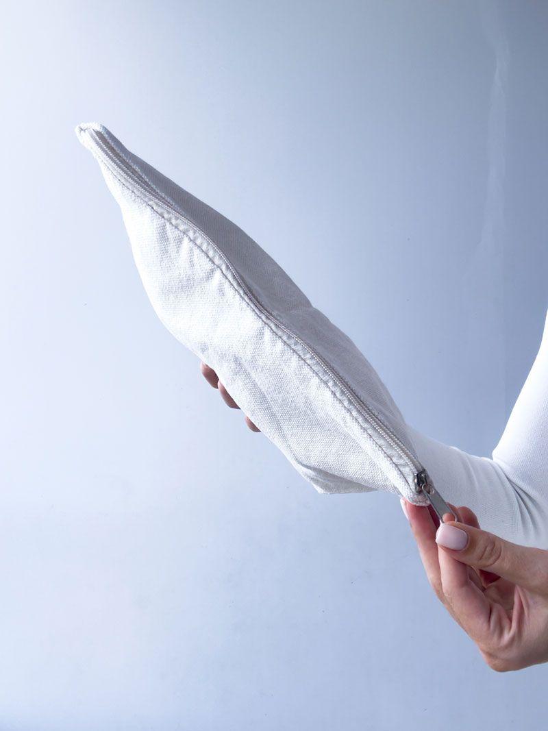 Косметичка з канвасу на блискавці — місткий еко-органайзер для косметики та аксесуарів без друку розмір: 35 см × 20 см × 10 см