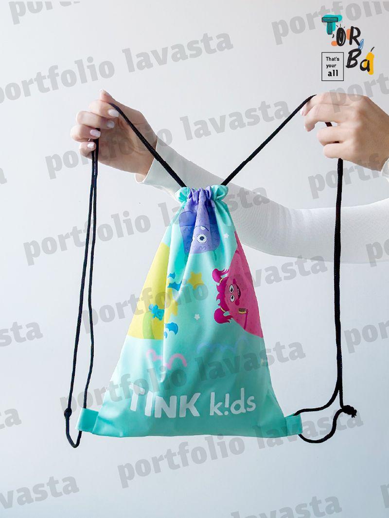 Яскравий рюкзак для змінки з водовідштовхувальної плащівки, без друку, розмір: 25см х 35см