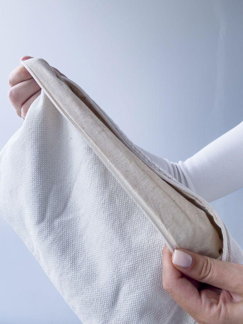 Косметичка з канвасу на блискавці — місткий еко-органайзер для косметики та аксесуарів без друку розмір: 35 см × 20 см × 10 см