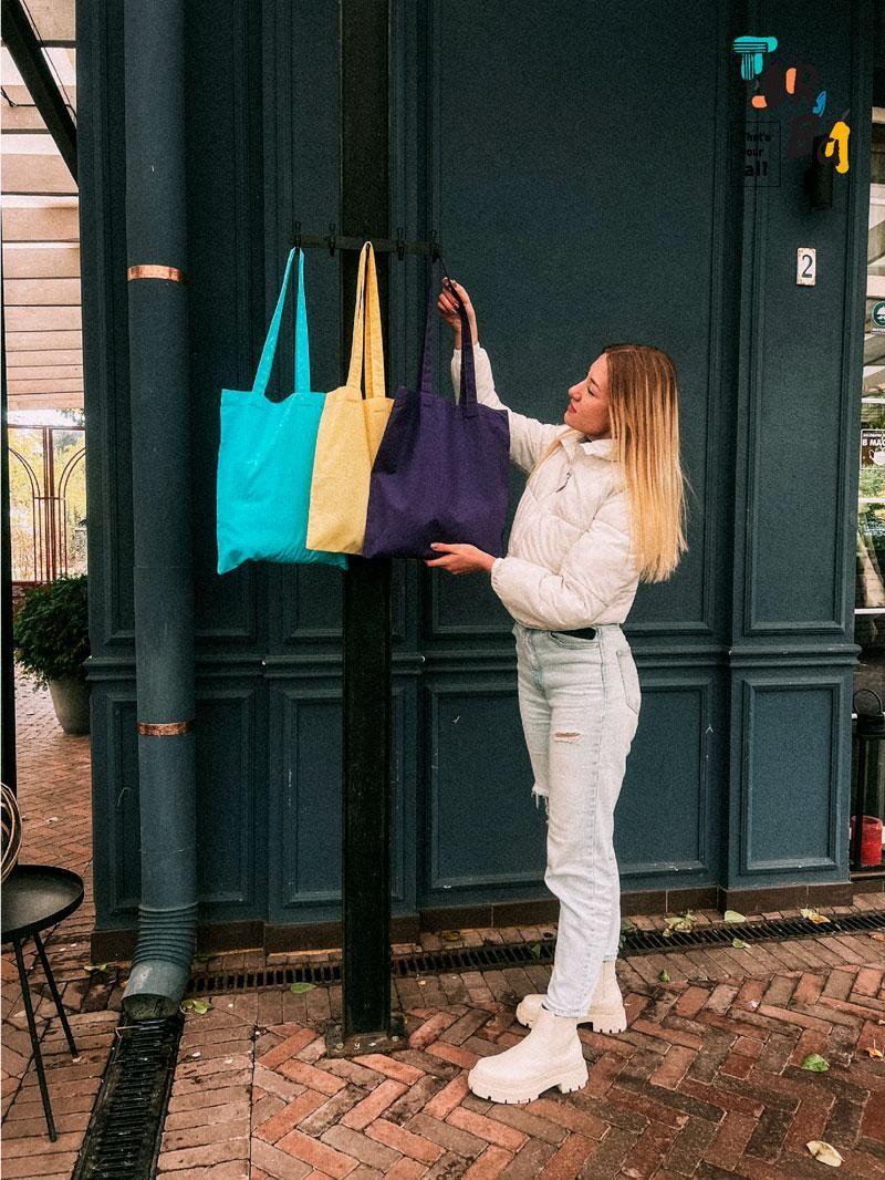 Кольорові торби з бязі без друку