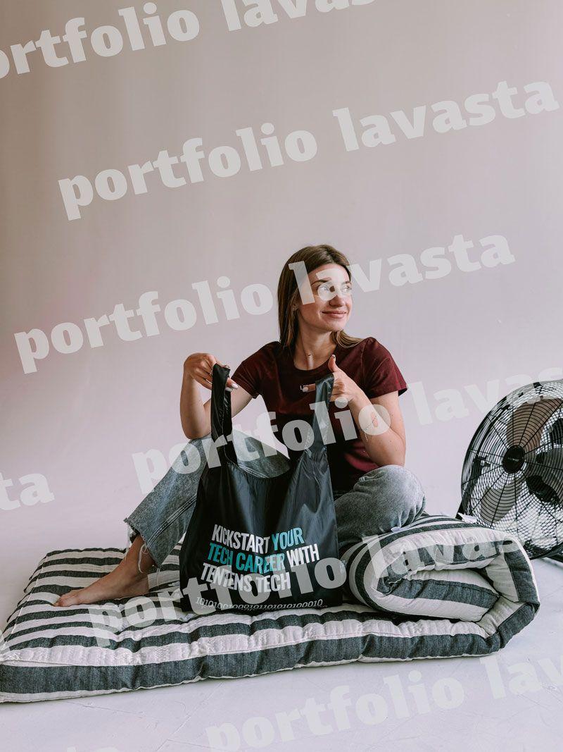 Чорна сумка-пакет з плащової тканини - легка складна екосумка для покупок і щоденного використання без друку розмір: 35см × 60см × 14см