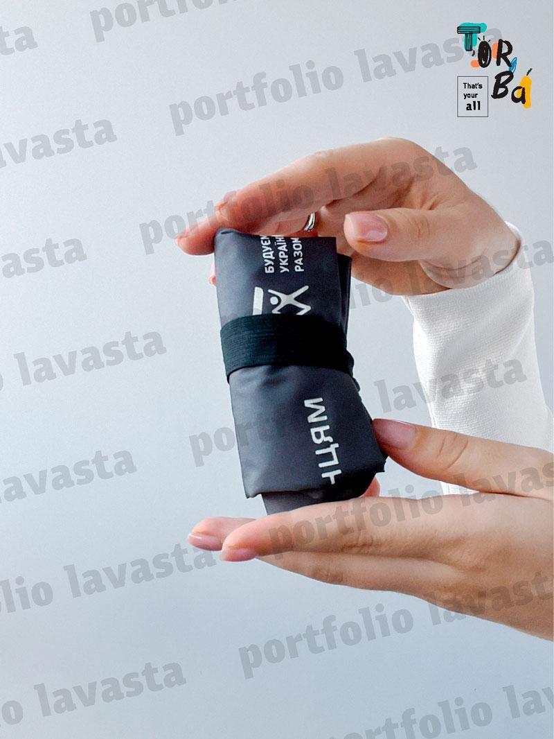 Сумка пакет лаваста из плащевки без печати Размер: 35см х 60см