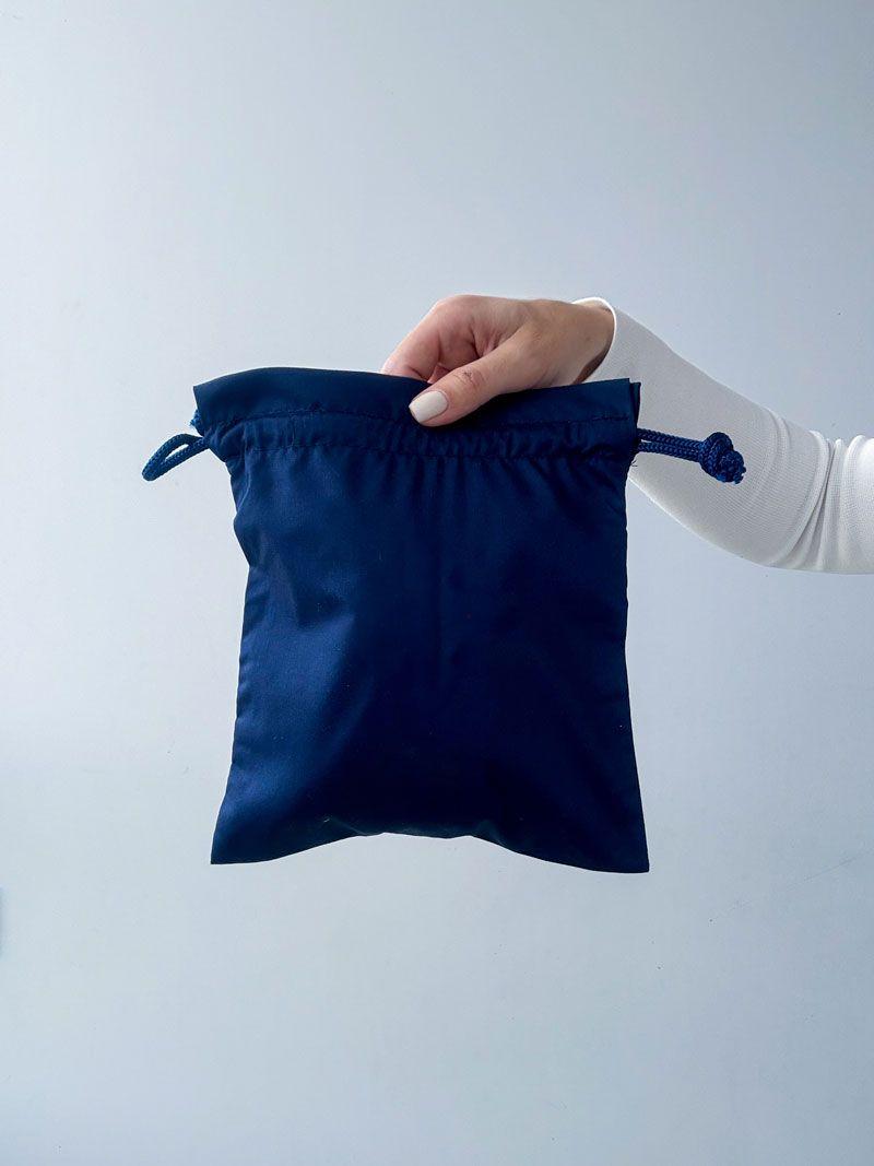 Мешочек из саржи с затягиванием с двух сторон - компактный тканевый мешок из плотного хлопка для хранения, упаковки и подарков без печати размер: 21см х 22см