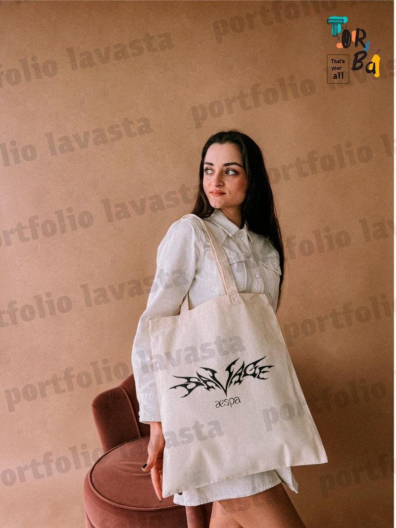 Эко сумка для ежедневного использования под лен без печати Размер: 36см х 40см