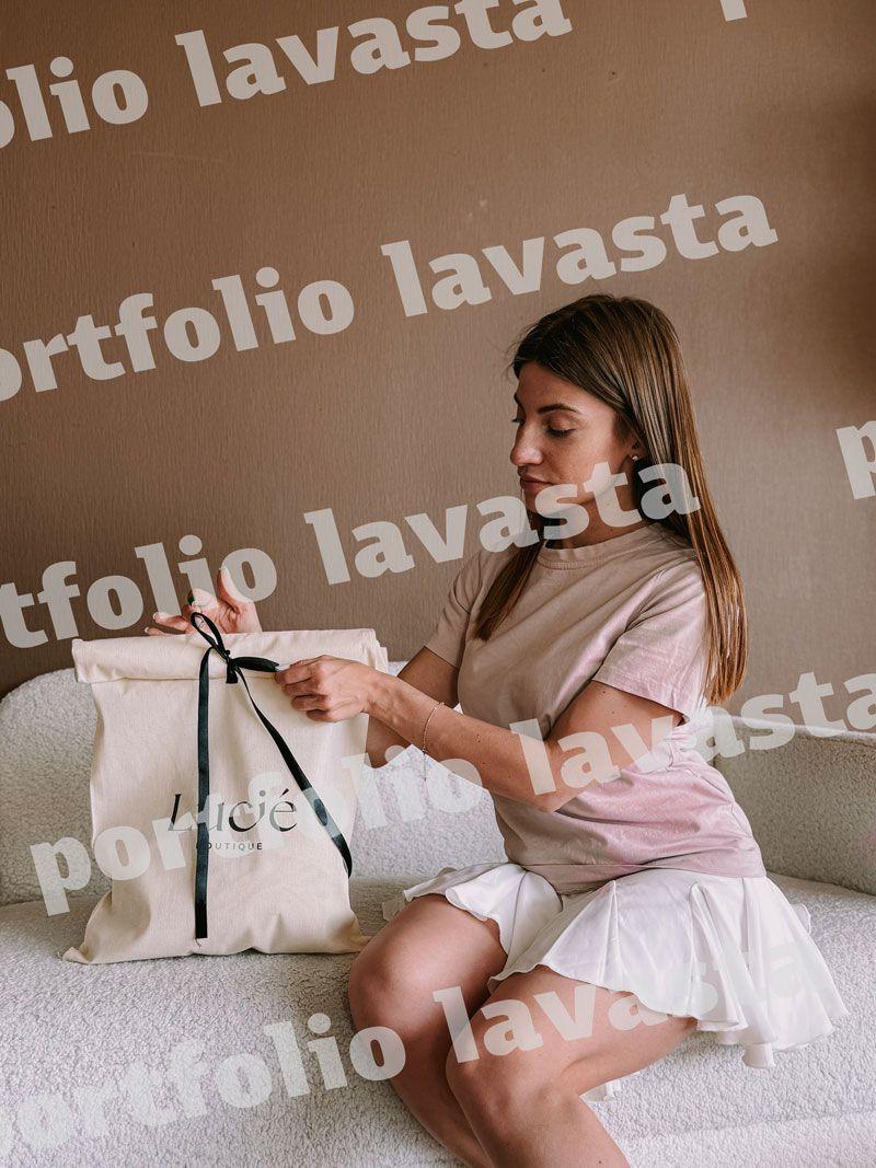 Мішечок із бязі з відворотом і стрічкою - текстильна упаковка для одягу, подарунків та зберігання без друку розмір: 37см × 55см