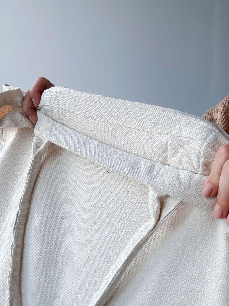 Шопер із саржі - стильний та зручний для щоденного використання, без друку, розмір: 50cм х 35см х 18см