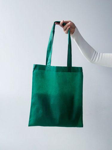 Шопер зі спанбонду з довгими ручками - легка неткана еко-сумка для покупок, промоакцій і щоденного використання без друку розмір: 35см × 38см