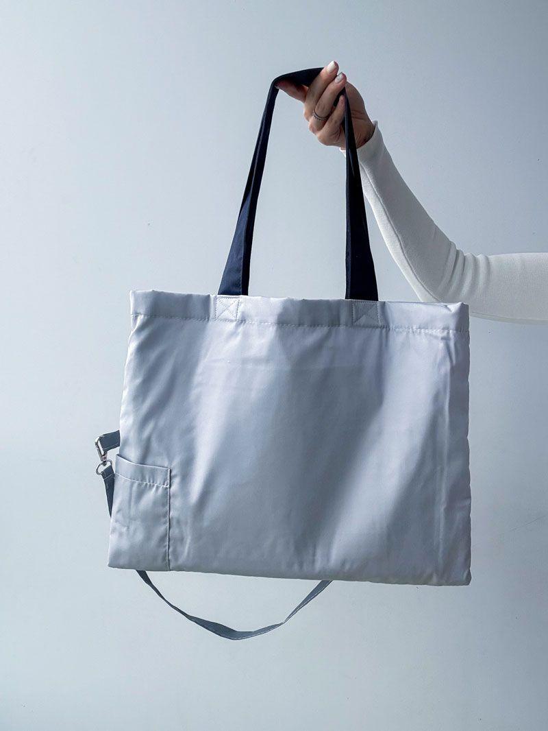 Сумка із саржі з ілюстрацією собаки та повідком - стильна бавовняна еко-сумка з принтом для прогулянок, покупок і щоденного використання без друку розмір: 55см × 35см