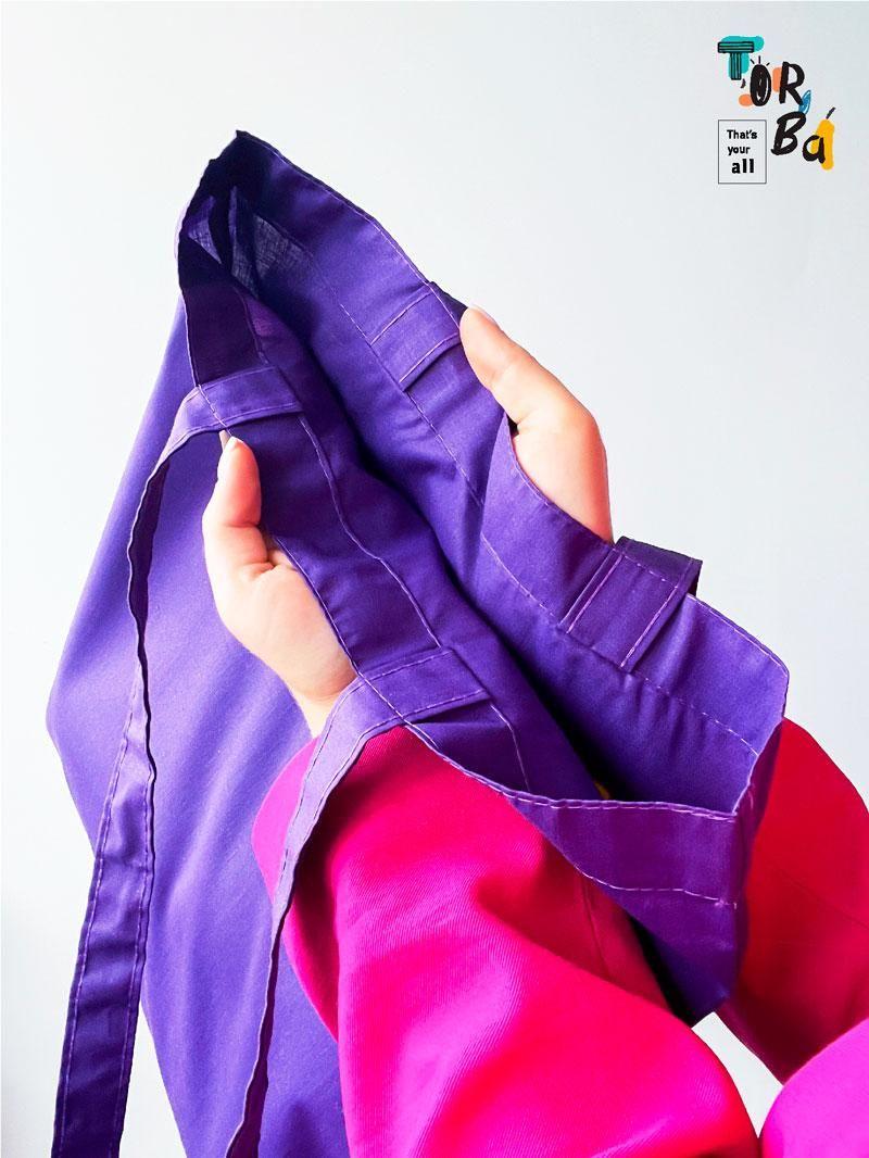 Кольорові торби з бязі без друку