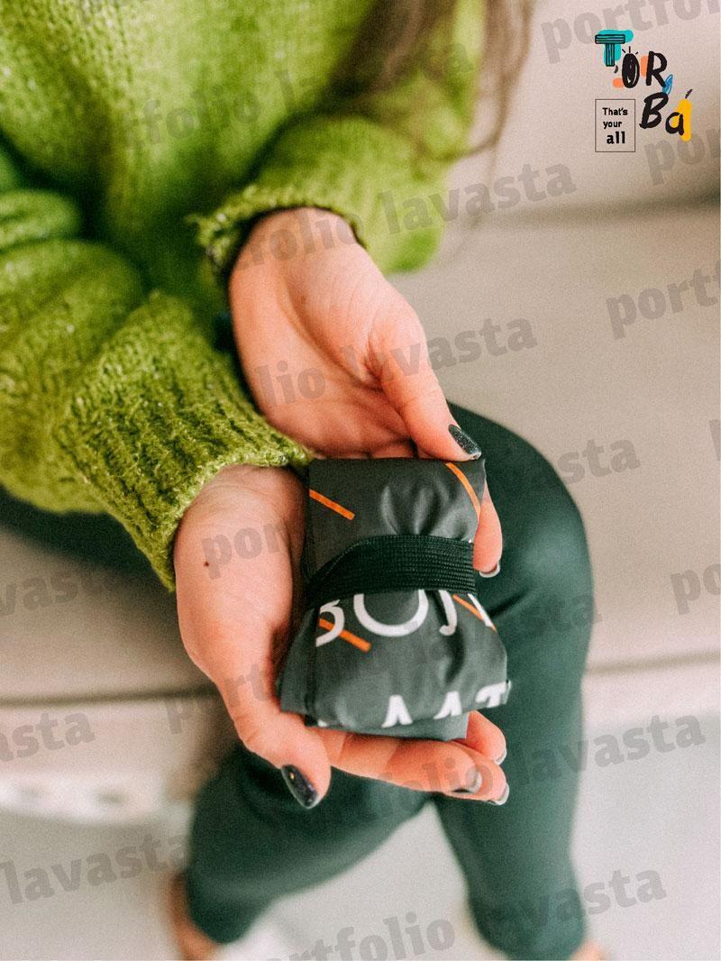 Сумка пакет лаваста из плащевки без печати Размер: 35см х 60см