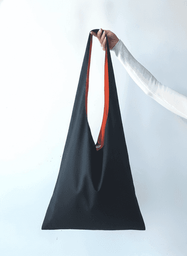 Hobo Bag with Contrast Lining