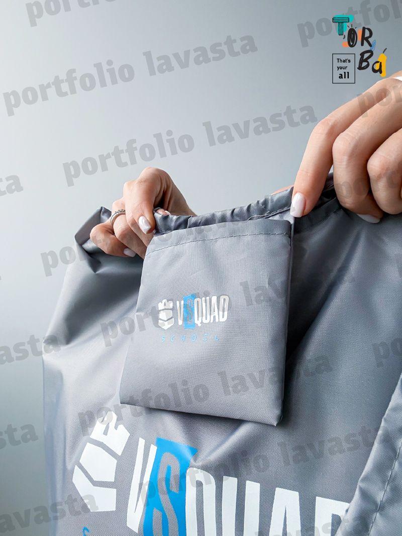 Легка та міцна сіра сумка-шопер, з широкими ручками, ідеальна для повсякденного використання, без друку, розмір: 37см х 77см