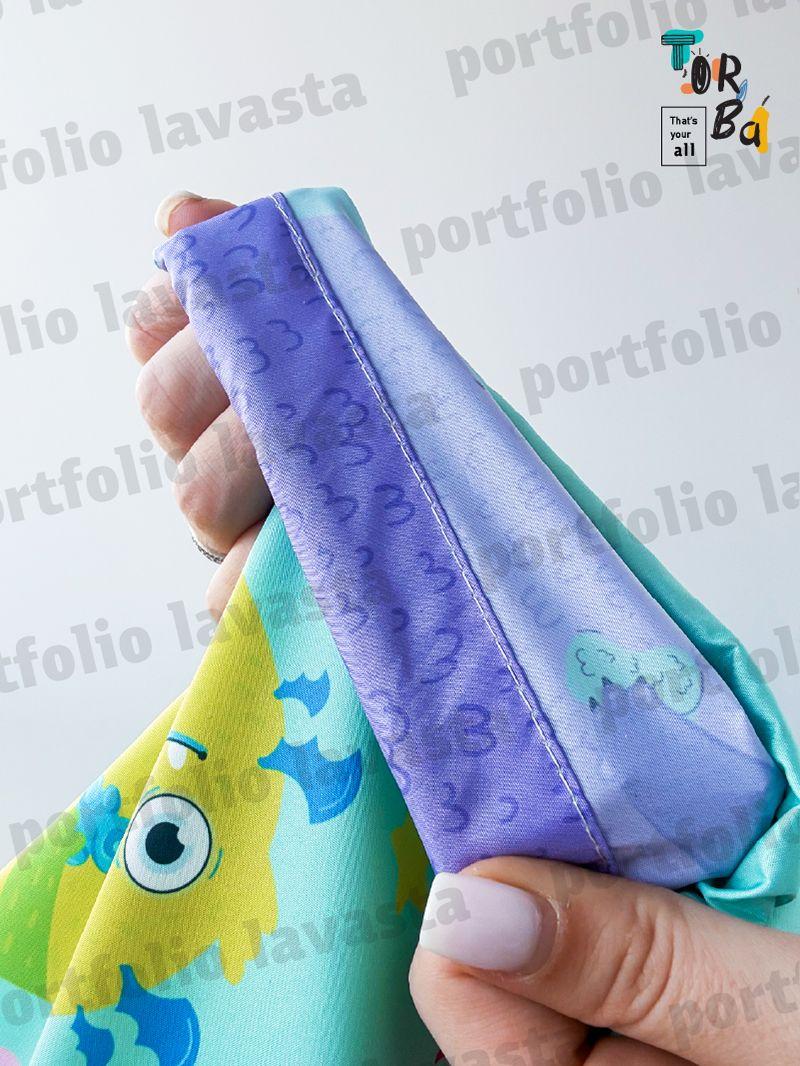 Яскравий рюкзак для змінки з водовідштовхувальної плащівки, без друку, розмір: 25см х 35см