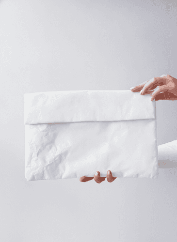 White Tyvek Envelope Clutch