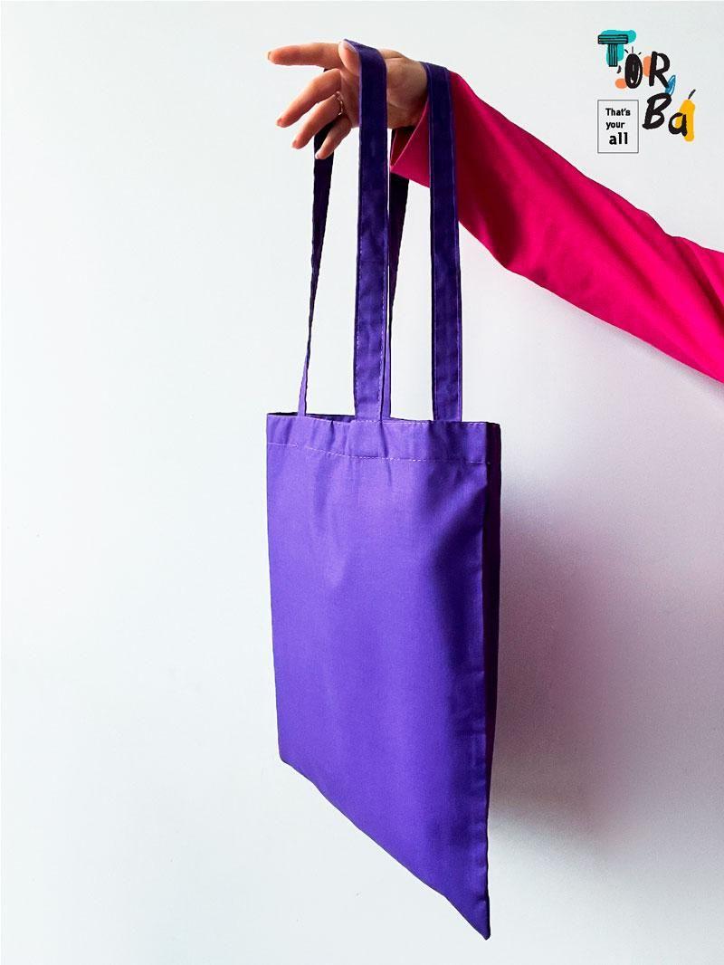 Кольорові торби з бязі без друку