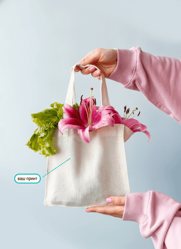 Roomy Double-Knit Cotton Tote Bag
