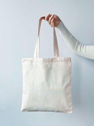 Сумка для покупок из саржи без печати Размер: 35 х 38 см