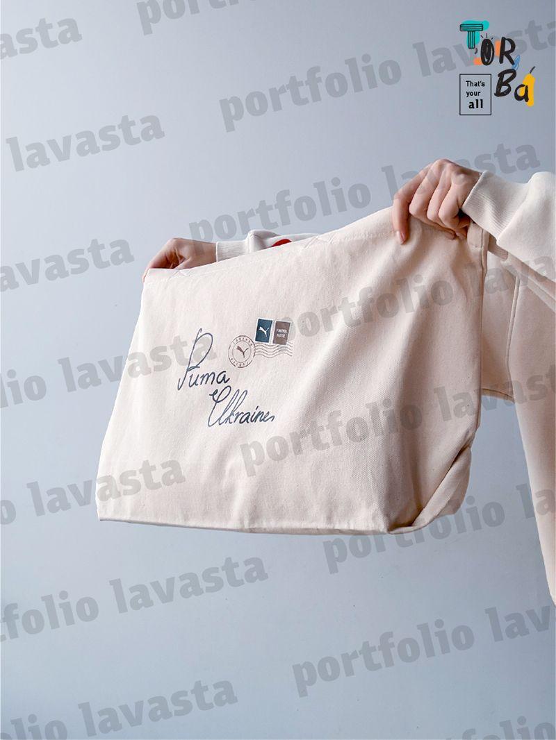 Стильна й містка світло-бежева сумка-шопер, без друку, розмір: 60см х 35см х17 см