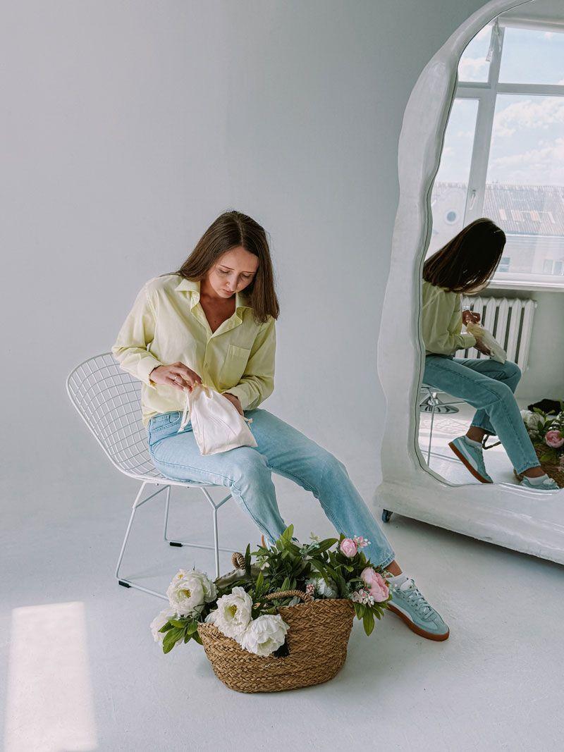 Атласний мішечок на зав’язках — елегантний тканинний пакет для подарунків та пакування аксесуарів без друку розмір: 21см х 29см