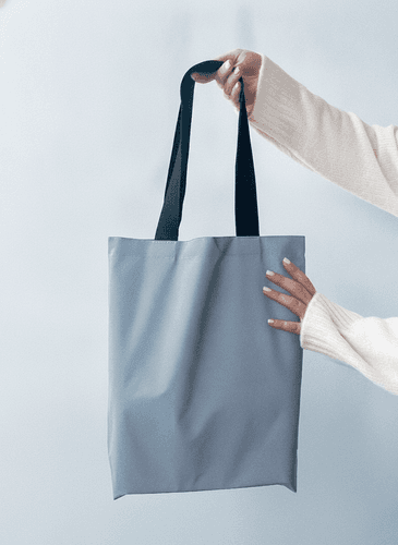 Reflective Tote Bag with Double Bottom