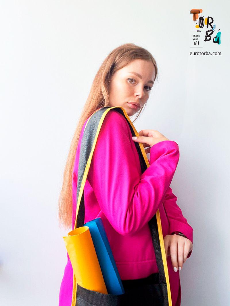 Сумка шопер крос-боді листоноша зі спанбонду (Послуги)