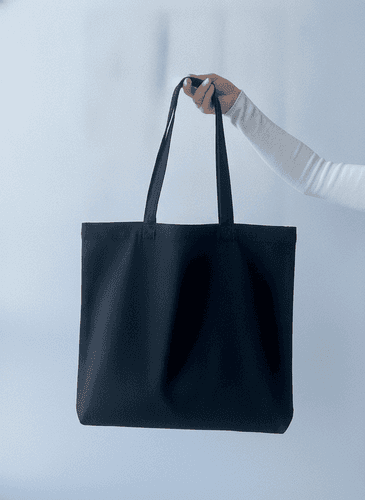 Black Heavy-Duty Eco Cotton Tote Bag
