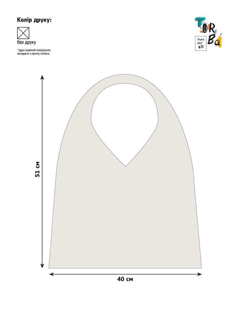Легкая, вместительная и стильная светло-бежевая сумка из плашевки, без печати, размер: 40см х 51см