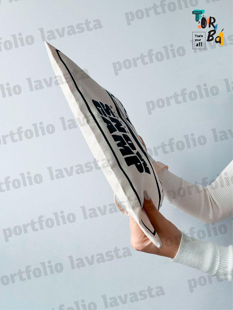 Сумка для покупок из саржи без печати Размер: 35 х 38 см