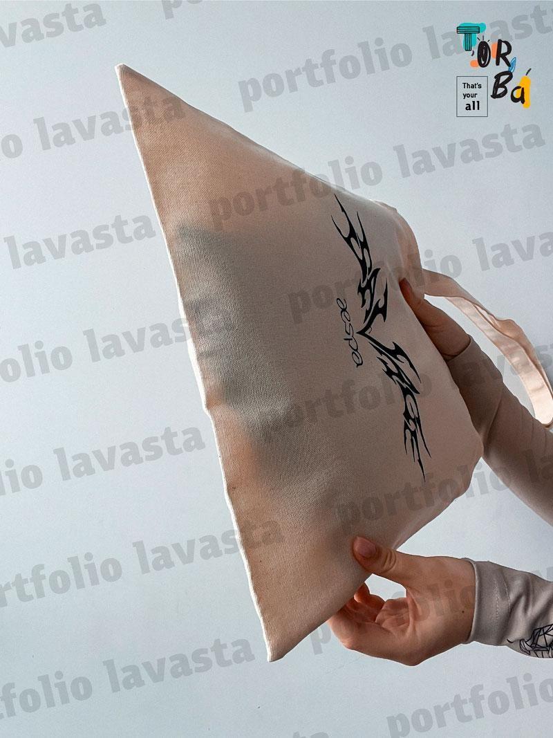 Эко сумка для ежедневного использования под лен без печати Размер: 36см х 40см