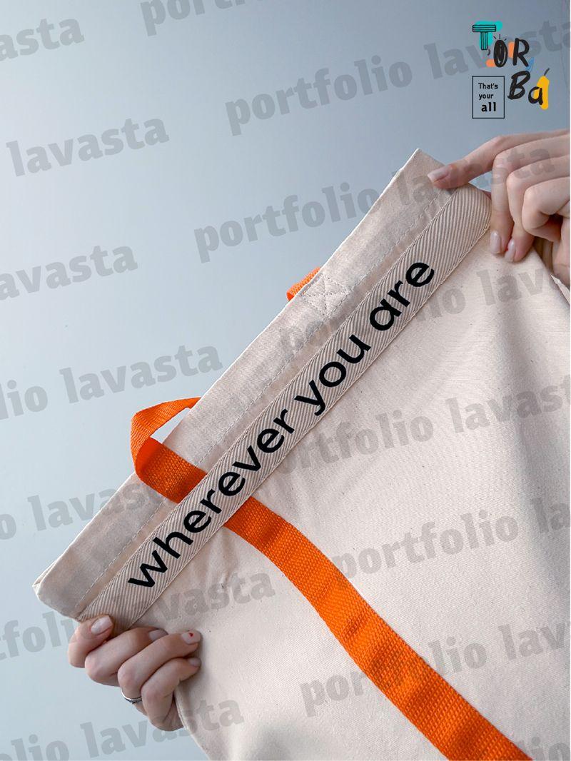 Модна світло-бежева сумка-шопер з оригінальною нашивною стрічкою, без друку, розмір: 38см х 45см х 10см