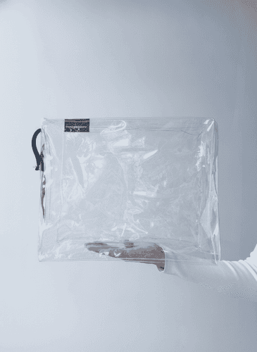Clear PVC Zippered Makeup Bag, Waterproof