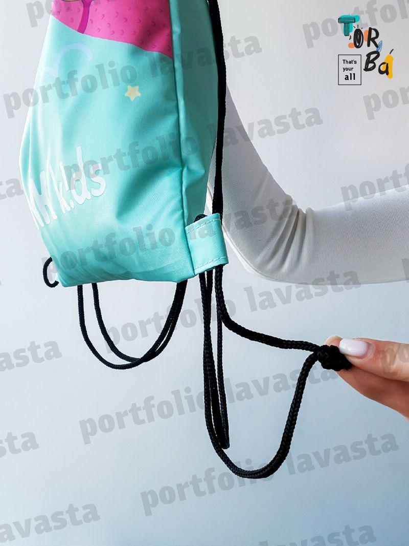 Яскравий рюкзак для змінки з водовідштовхувальної плащівки, без друку, розмір: 25см х 35см