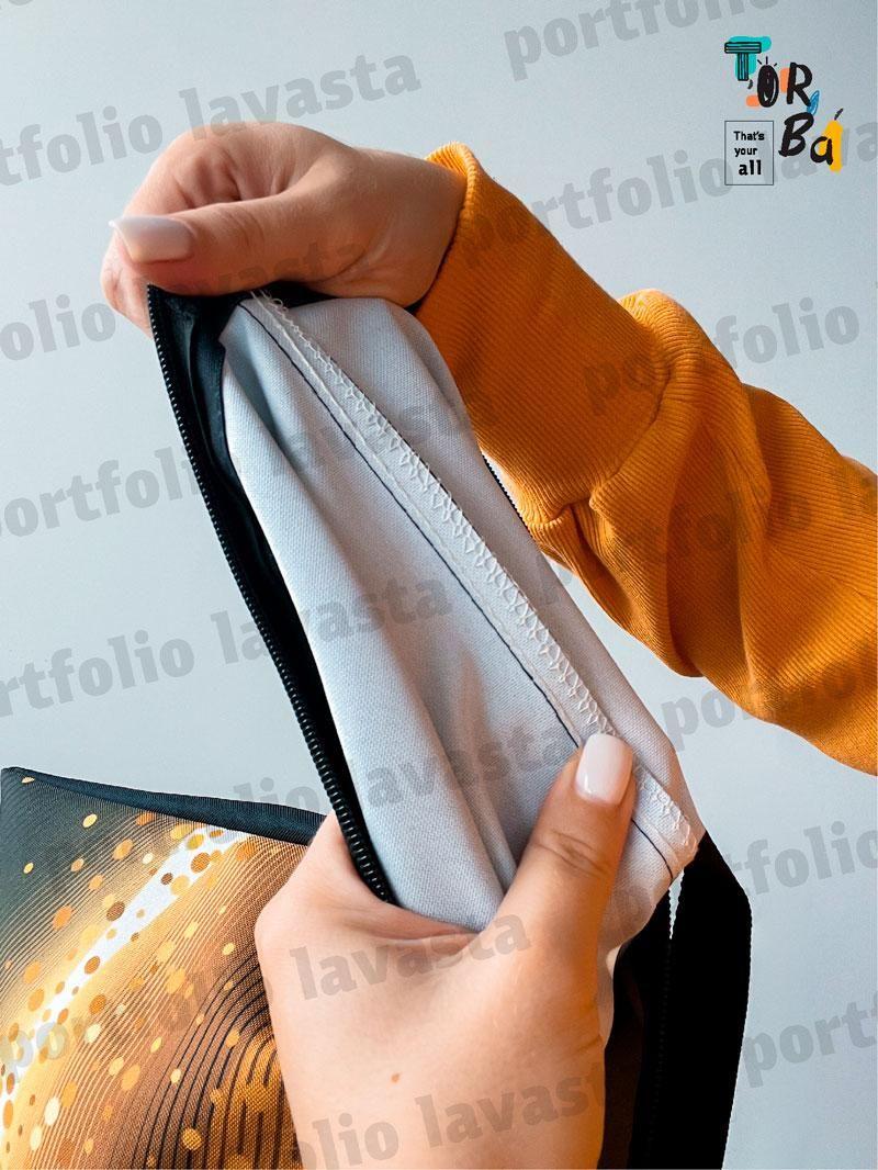 Горизонтальная сумка из оксфорда на застежке без печати Размер: 70cм х 50см