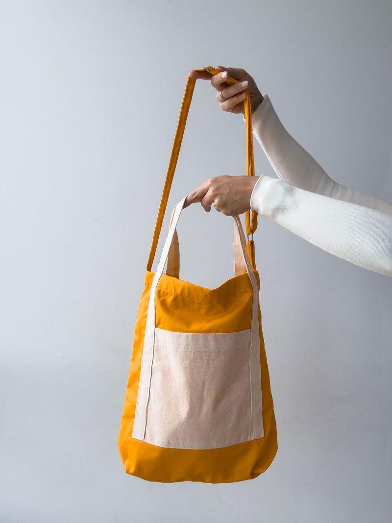 Шопер із саржі з зовнішньою кишенею та блискавкою - текстильна екосумка на щодень (кольори в асортименті) без друку, розмір: 35см х 38см х 7см