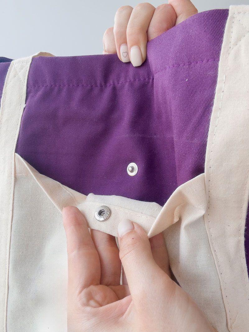 Шопер із саржі з зовнішньою кишенею та блискавкою - текстильна екосумка на щодень (кольори в асортименті) без друку, розмір: 35см х 38см х 7см