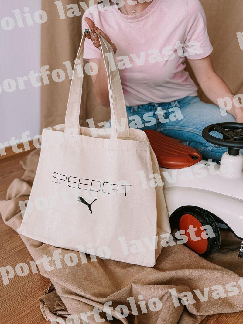 Бежева шопер-сумка з саржі - універсальна екосумка з натуральної тканини для покупок і щоденного використання без друку розмір: 45см х 35см х 20см